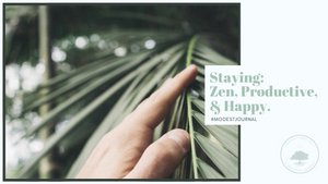 Staying Zen, Productive, and Happy