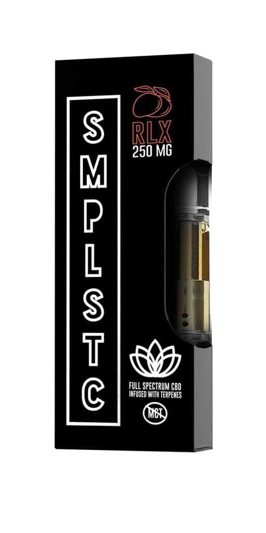 SMPLSTC CBD Vape Cartridge - RLX 250mg for sale Mango at Modest Hemp Co.