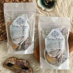 Smudge Ritual Kit - Crystal Rising - for sale at Modest Hemp Co.
